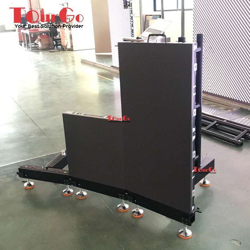 Customized Curved LED Ground Support Truss Stand