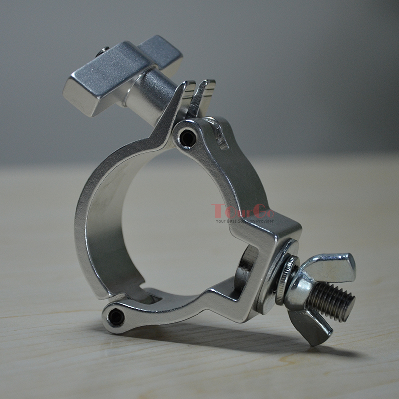 2 Inch Stage Lighting Heavy Duty 100kg 220 Lbs Aluminum Mini 360 QR Truss Clamp for 50mm Tubing
