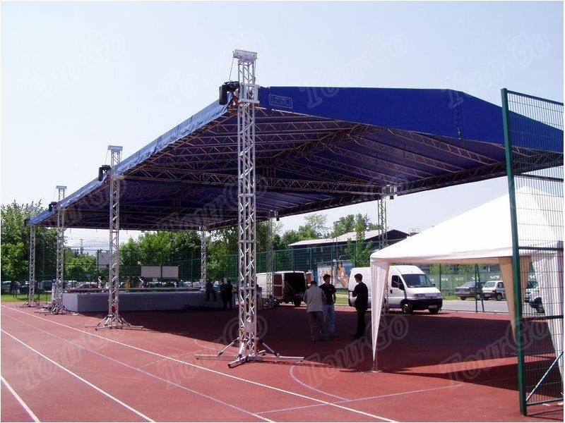 Tourgo Easy Install Stage Roof Truss System with Portable Stage