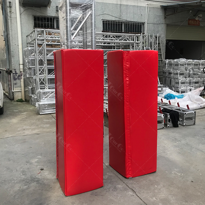 Customized Indoor Gymnastic Ninja Warrior Obstacles Course Truss COLUMN WRAP 12″ Aluminum Upright Truss Padding