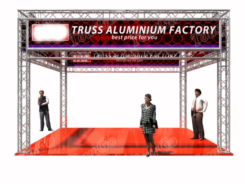 Tourgo Portable Exhibition Booth Rental Aluminum Truss Trade Show Booth for Sale