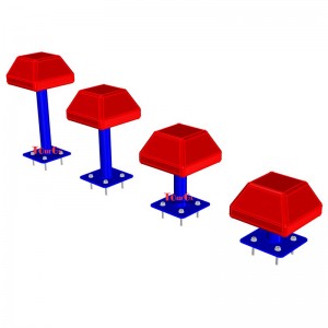 Kids Playground Training Equipment Ascending Shrinking Steps American Ground Balance Elements Ninja Warrior Obstacles Course