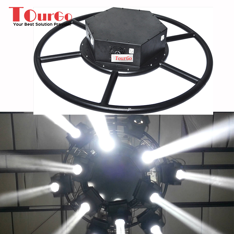 TourGo Factory Price Aluminum Mini Stage Lighting Rotating Circle Truss