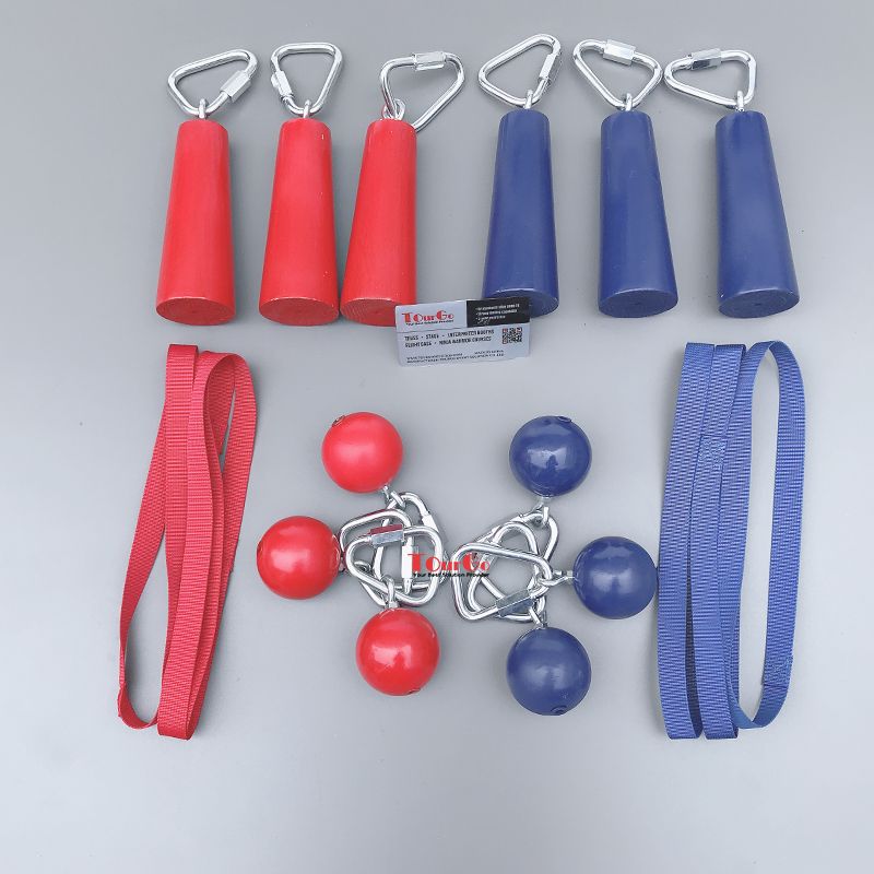 slackers cannonball nunchuck cone cylinder ninja grip balls for the ninja slackline kids