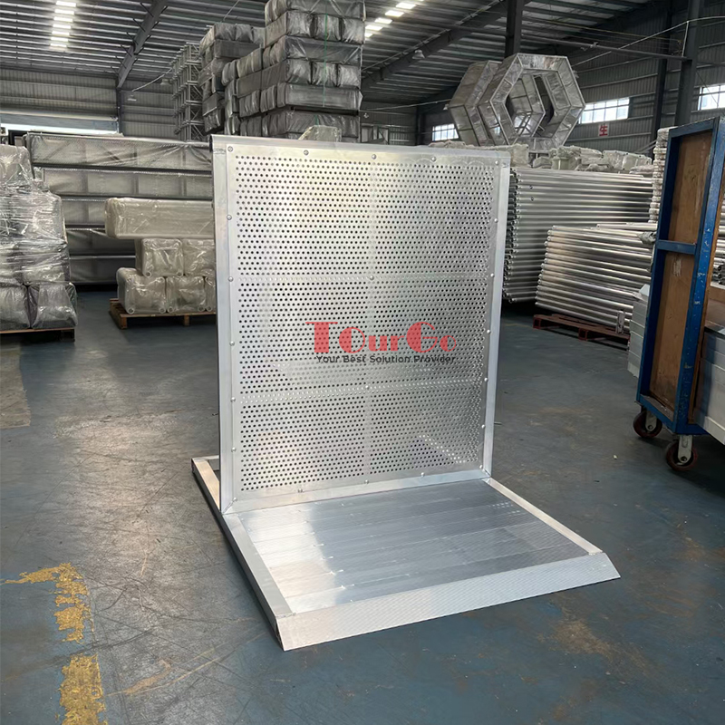 Aluminum Stage Crowd Control Barrier Mojo Folding Stage Barricade Concert Barrier