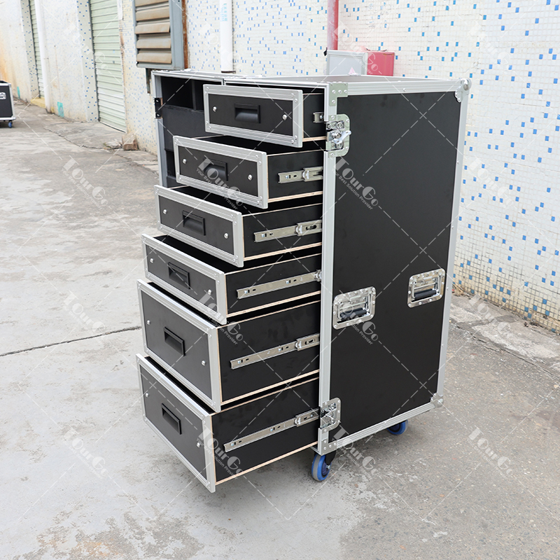 Custom Portable 6-Drawers Workbox Storage Tool Road Rack Case Utility Transport Flight Case