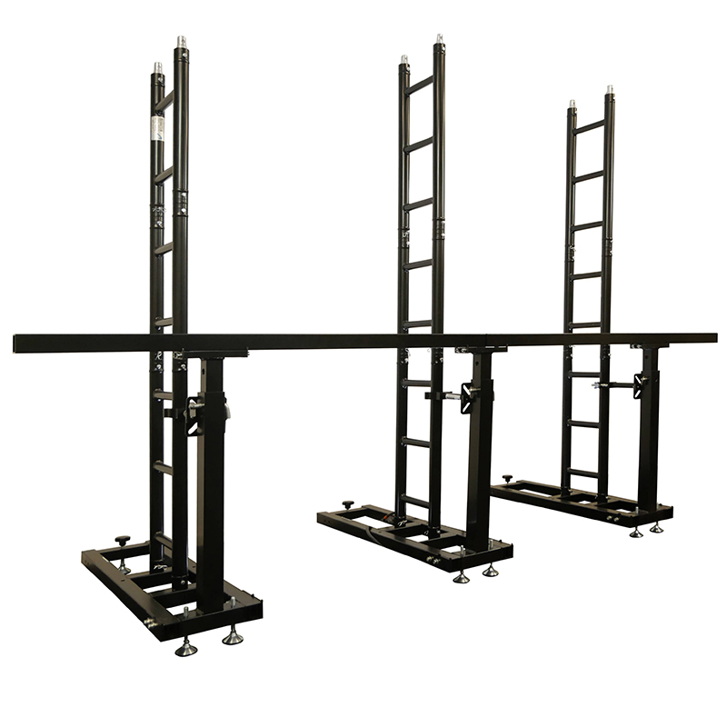 Event Hanging Video Led Wall Display Stand Rack Truss Aluminum Ground Support Led Screen Truss Stack System with Adjustable Legs