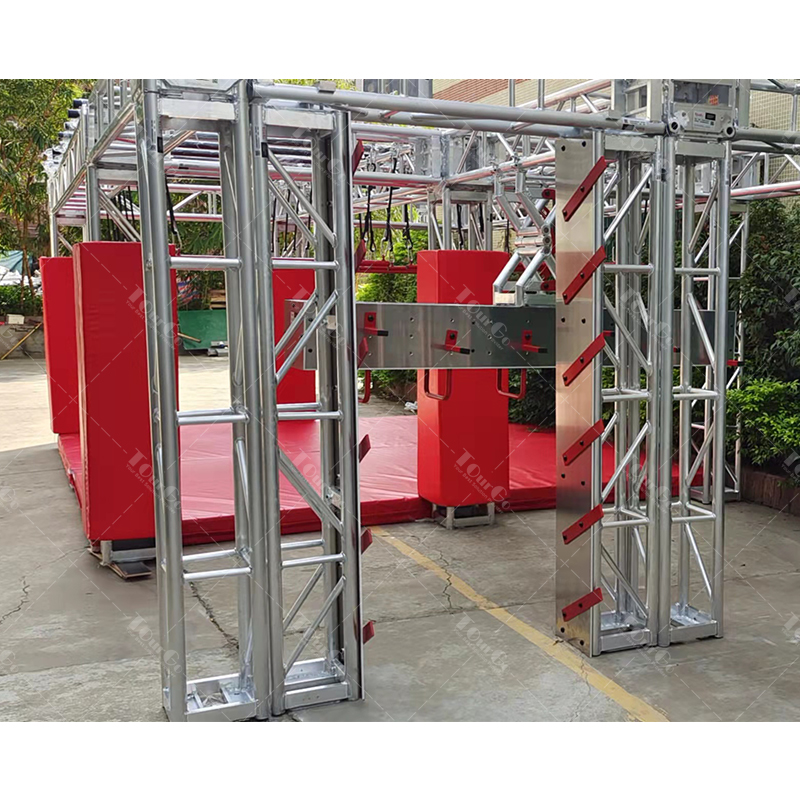 Trampoline Park Ninja Warrior Course Sky Zone Ninja Obstacles Salmon Ladder