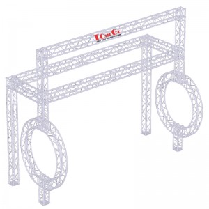 Double Circle 10X20 Aluminum Exhibition Booth Display Truss