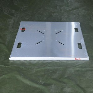 TourGo 36×36″ Heavy Duty Black Silver Aluminum Square Tomcat Truss Baseplate