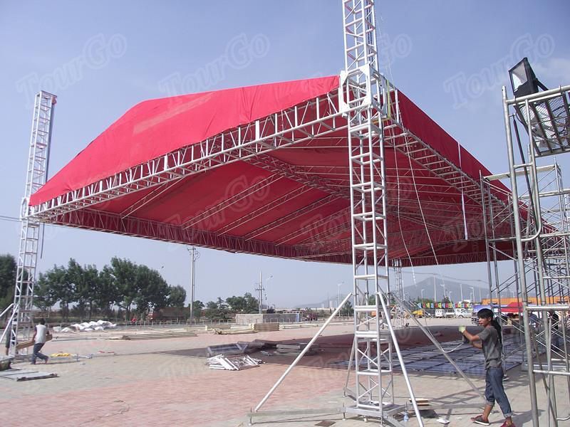 Roof Tent Truss 20mx15m Size Customized Big Load Structure TourGo