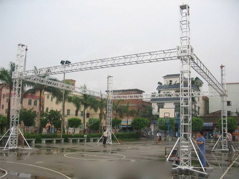 Tourgo Safety Design Concert Stage Roof Truss With Aluminum Spigot Truss System