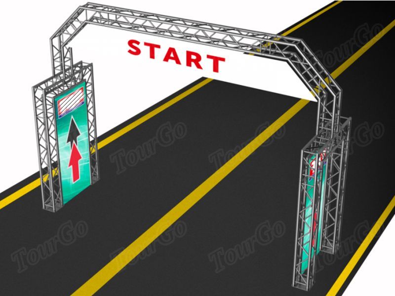 TourGo Factory Price Banner Truss Aluminum Start and Finish Line Truss For Sport Event Truss