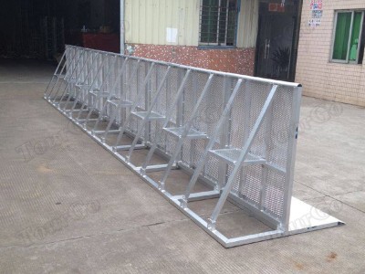 TourGo Portable Aluminum Crowd Control Stage Barrier for Concert