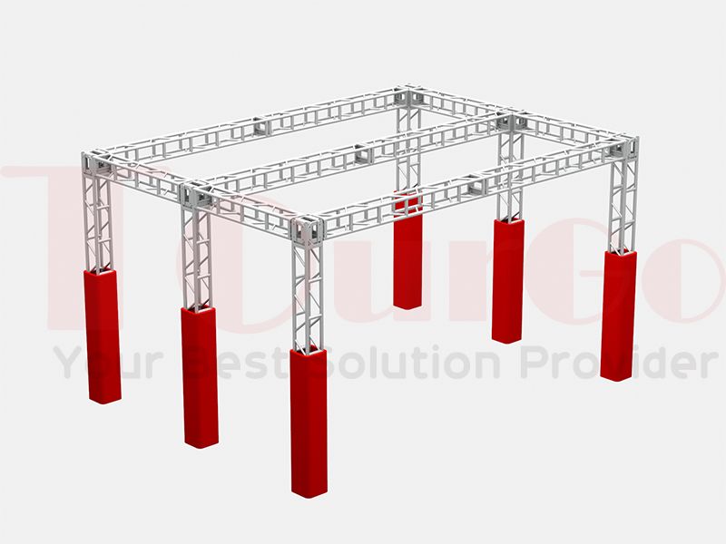 TourGo Ground Level Aluminum Ninja Warrior Truss Structure-2X1