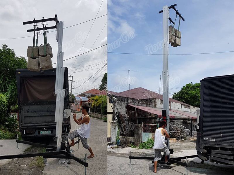 TourGo Manufacture Line Array Lifting Tower for Hanging Jbl Speaker,Max 400kg with 5.4m