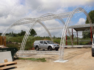 TourGo Hot Sale Aluminum Semi Circle Roof Truss