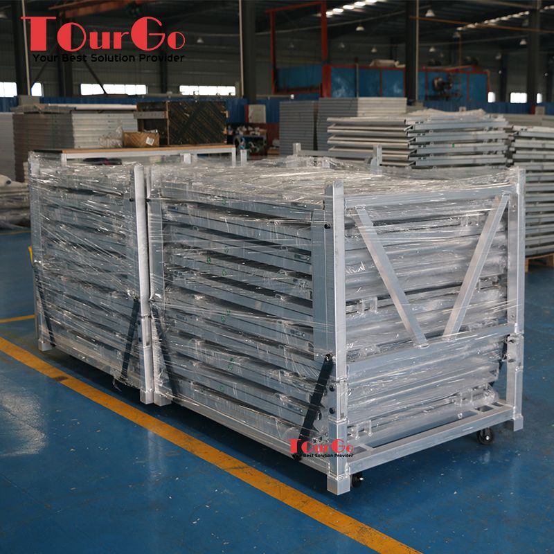 Heavy Duty Aluminum Crowd Control Stage Barrier with Trolley