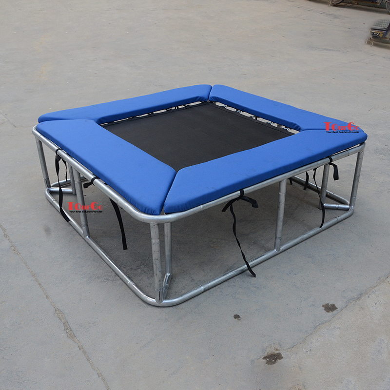 detachable mini trampoline gymnastic ninja training trampoline with safety pad for Ninja Course