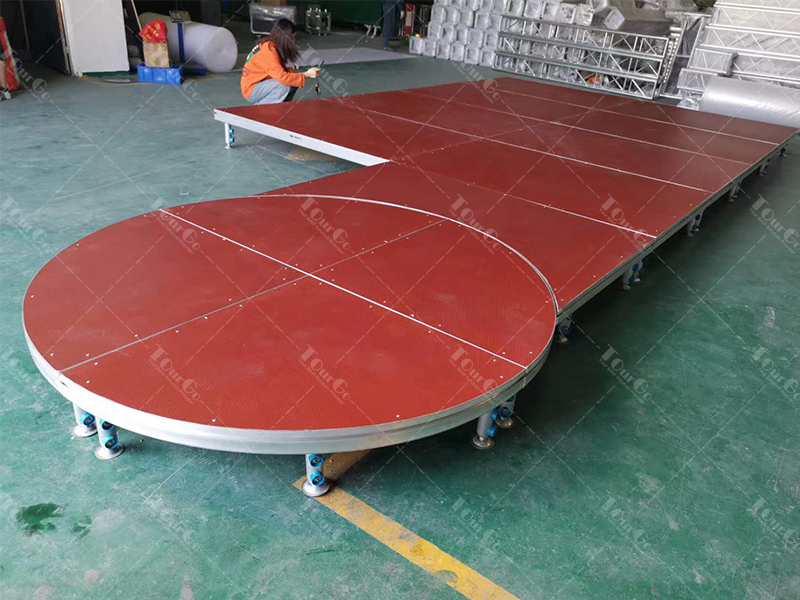 Custom Outdoor Adjustable Aluminum Portable Stage Platform