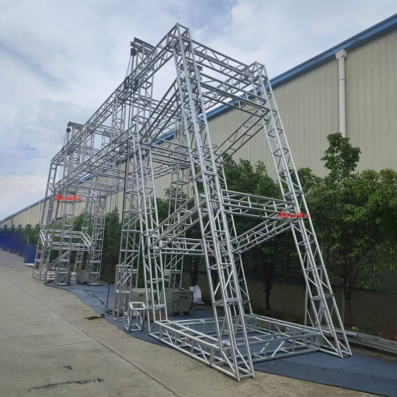 Customized Outdoor Trade Show Aluminum Exhibition Display Lighting Event Bolt Spigot Stage Truss Roof System