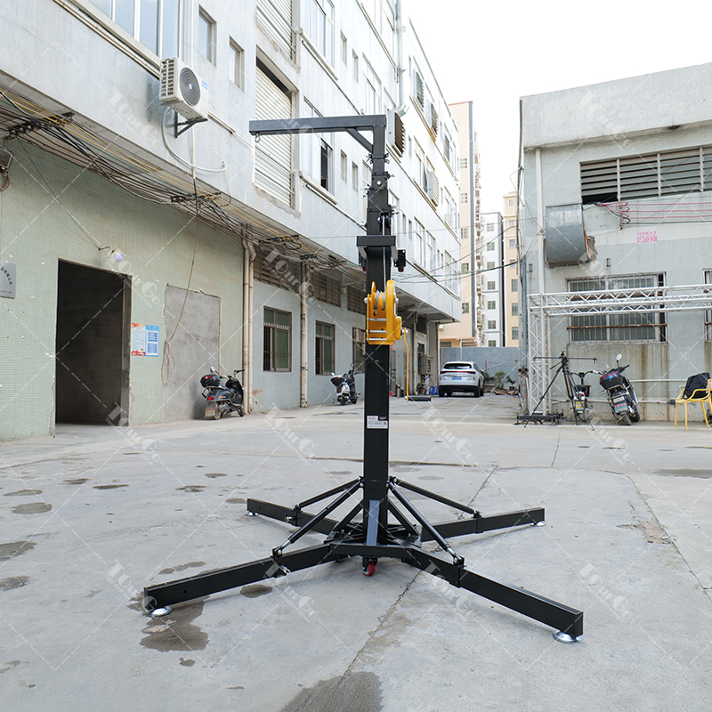 6m Outdoor heavy duty line array Speaker Stand crank tower for speaker