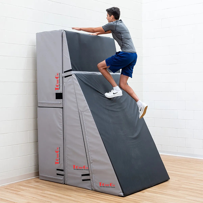 Gym Gymnastics Parkour Soft Play Equipment Ninja Course Warp Wall for Kids