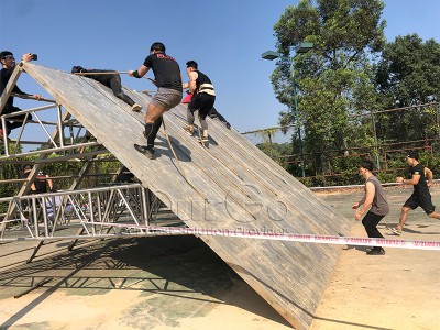 Custom Outdoor Spartan Race Obstacles – Slip Wall