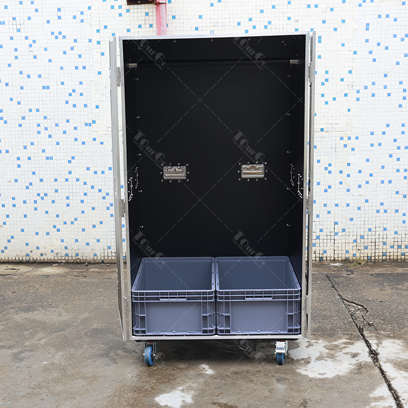 Heavy Duty Mobile Wardrobe Travel ATA Road Case with Wheels