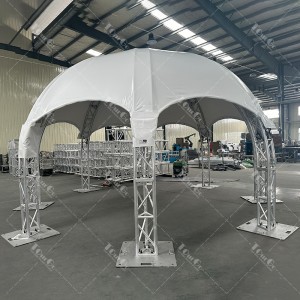 Event Aluminum Concert Stage Curved Semi Circle Roof Lighting Truss System for Wedding Trade Show Display