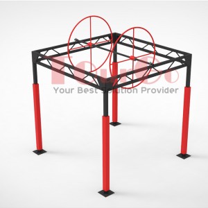 2025 UIPM Parkour Truss Track Ninja Warrior Training Equipment Obstacles Big Wheel Modern Pentathlon Obstacle Course