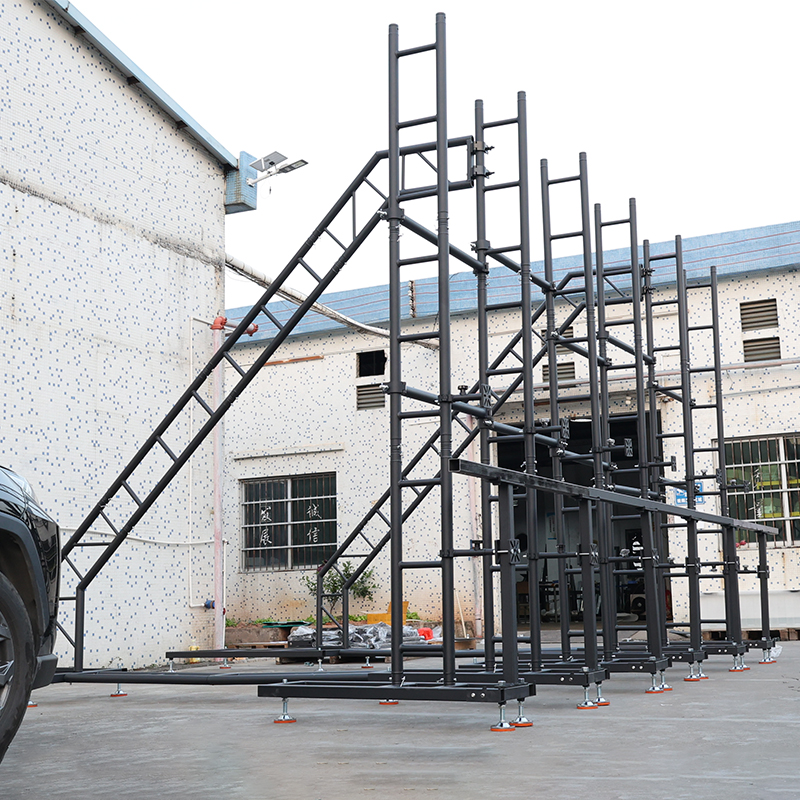 Custom LED Ground Support Stack System for 6×3.5m LED Wall