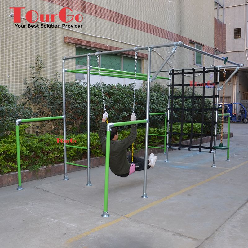 Backyard Monkey Bars Indoor Gym Equipment Ninja Warrior Rope Obstacle Course Kit For Kids