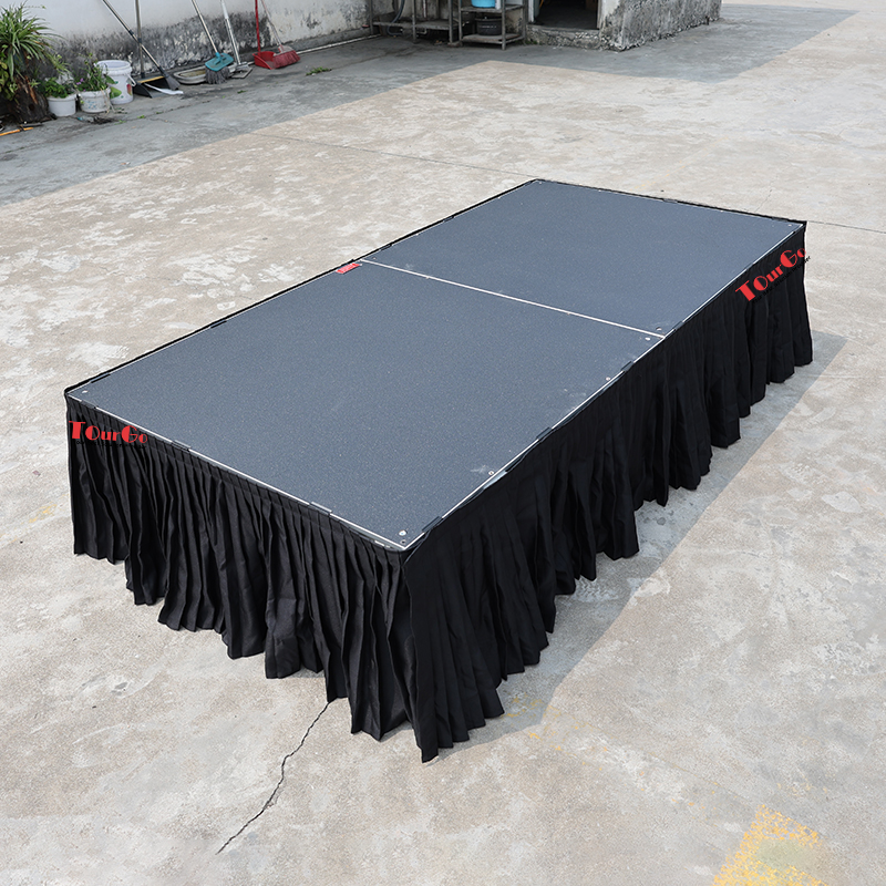 How to build a 16 inches TuffCoat IntelliStage Lightweight 8′x8′ Portable Stage System