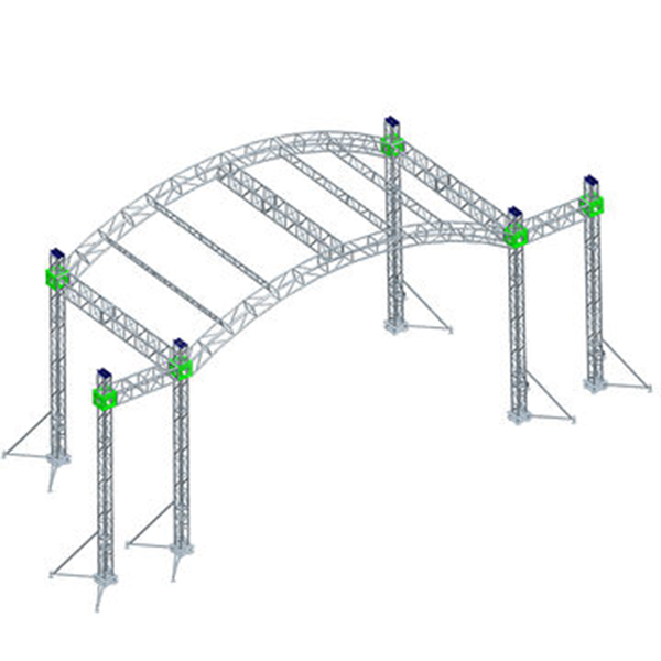 TourGo Aluminum Outdoor Arch Roof Truss with Sound Wings
