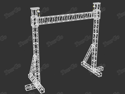 TourGo 6x7m Aluminum Outdoor Event LED Screen Truss Support, LED Wall Truss