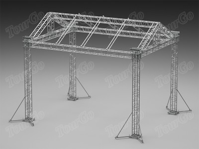 Tourgo 6x8x6m Dura Aluminum Spigot Stage Roof Truss System