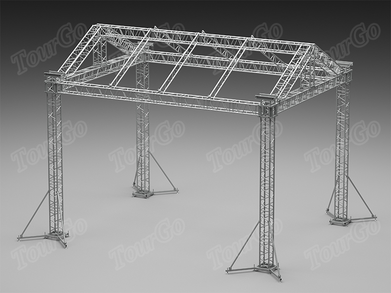 Tourgo 6x8x6m Dura Aluminum Spigot Stage Roof Truss System