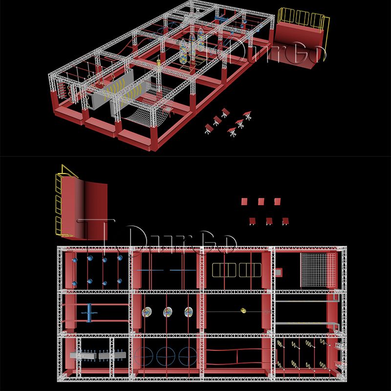TourGo Outdoor Aluminum Truss Structure American Ninja Warrior Obstacle Courses