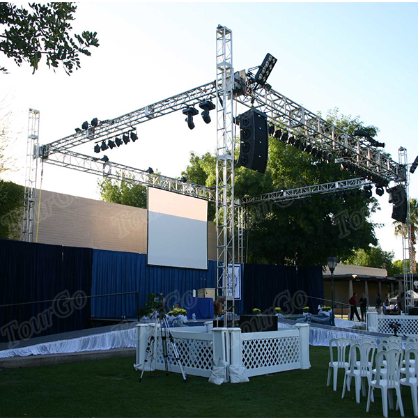 TourGo 20×20 Exhibition Booth Events Aluminum Stage Truss / T6-6082 Aluminum Display Truss for Trade Show