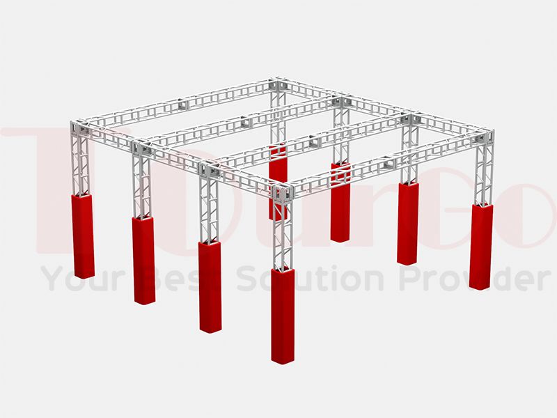 TourGo Ground Level Aluminum Ninja Warrior Truss Structure-3X1