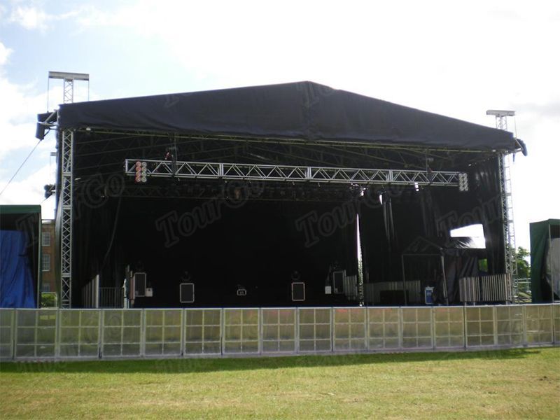 TourGo New design assembling aluminium bolt stage lighting tubular truss design