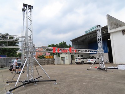 TourGo Aluminum Ground Support LED Screen Truss 6x4m