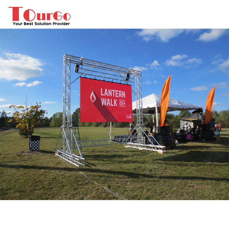 TourGo Cheap Outdoor LED Backdrop Truss LED Display Support Truss Wholesale