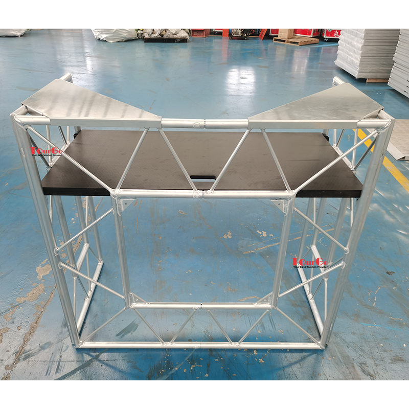 Pro Event Dj Booth Aluminium Portable DJ Table Workstation for Music Event Stage