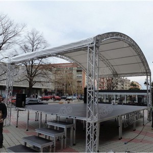 TourGo Aluminum Stage Roof Truss / Concert Truss with Quick Stage