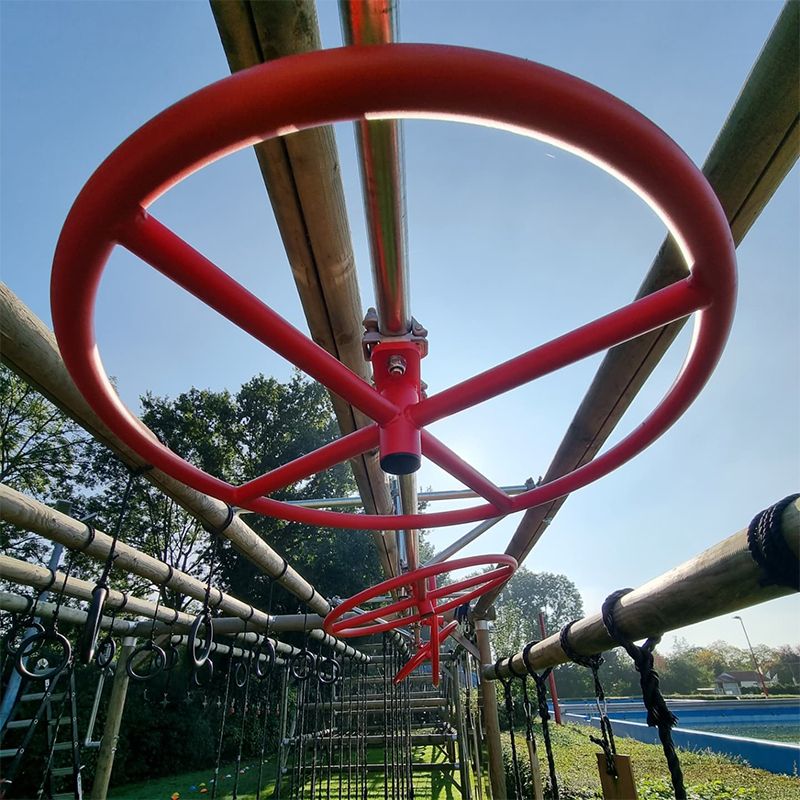 Hot sale outdoor ninja warrior obstacle course for kids