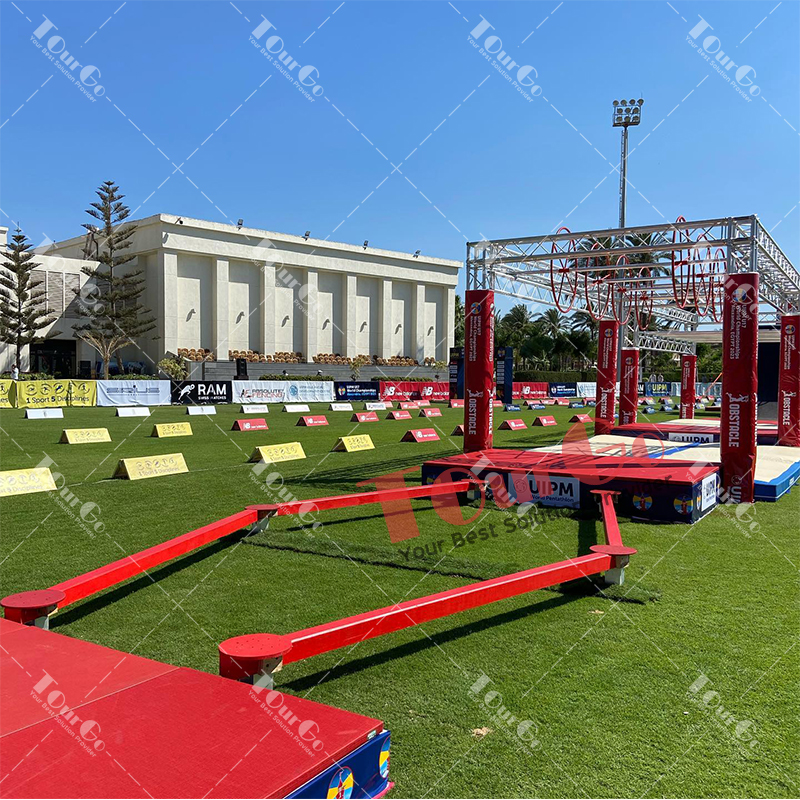 Outdoor Ninja Warrior Parkour Obstacles Course for UIPM Union Internationale de Pentathlon Moderne World Champinships