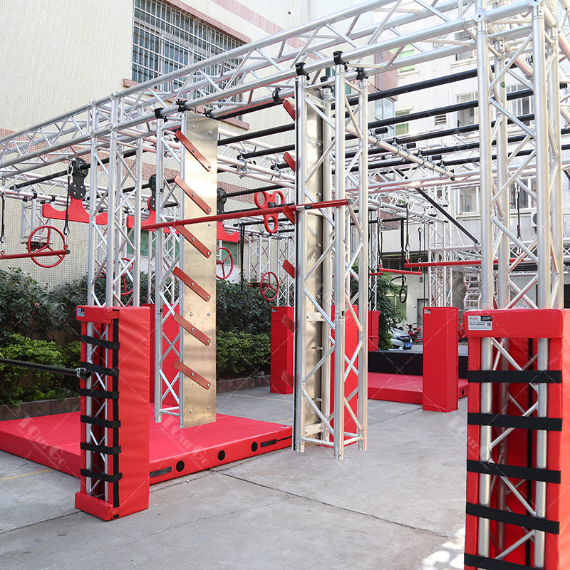 Indoor Outdoor Workout Training Equipment Gym Crossfit Facility American Ninja Warrior Obstacle Course Salmon Ladder for TV Show