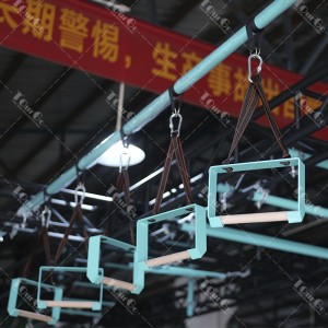 Outdoor Tough Mudder Spartan Race OCR Obstacle Floating Monkey Bars for Ninja Warrior Obstacle Course
